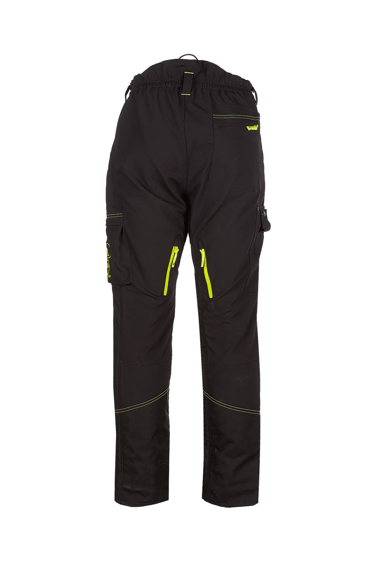 SIP Protection T-Flex in Black/Hi-Vis Yellow, back view