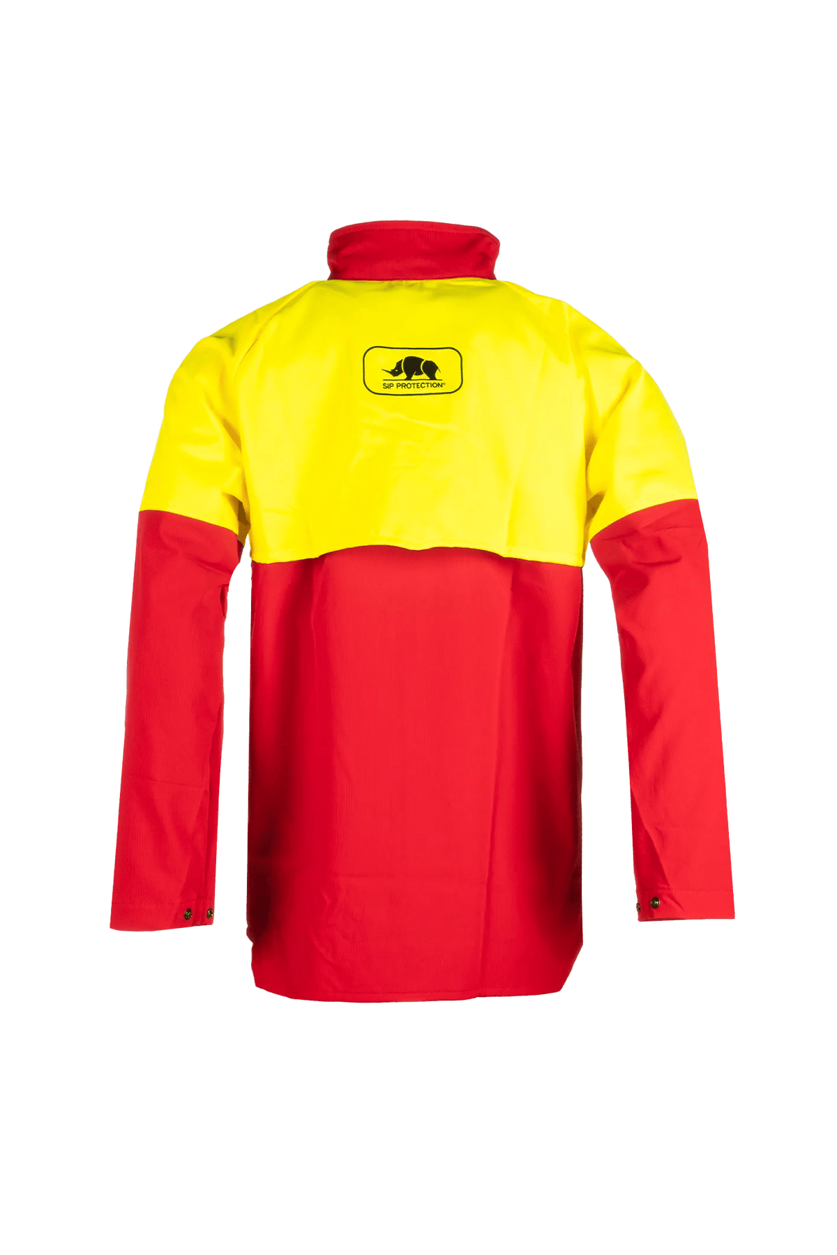 SIP Protection 1XSK in Red/Hi-Vis Yellow, back view