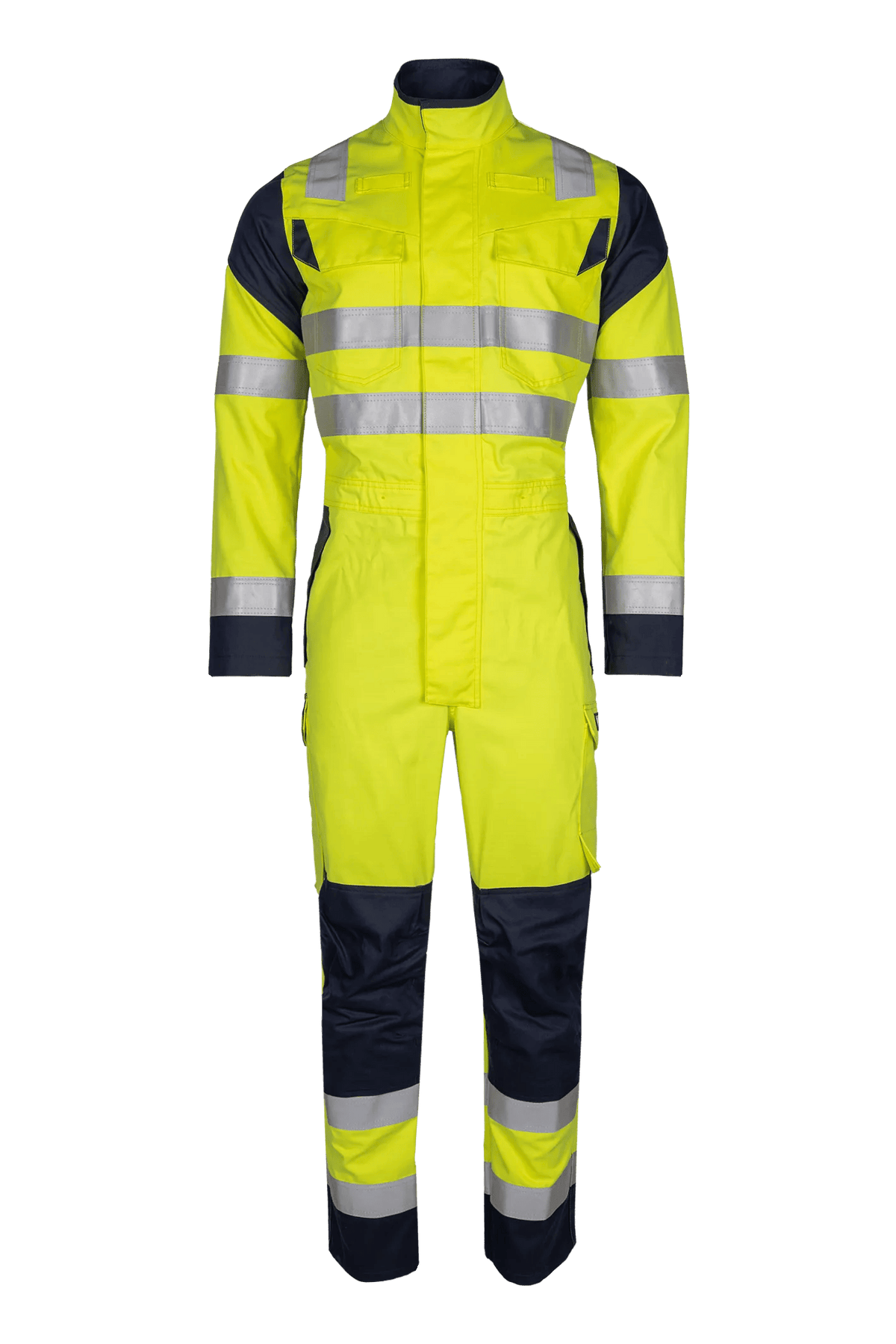 Sioen PRO Lempo in High-vis yellow/Navy blue, front view