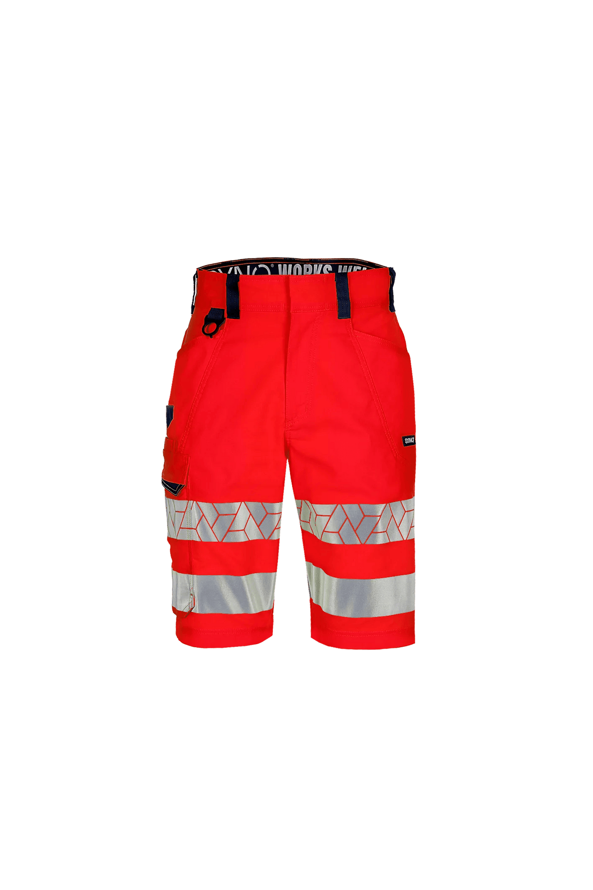 SYNQ Sidesee in High-vis red/Black, front view