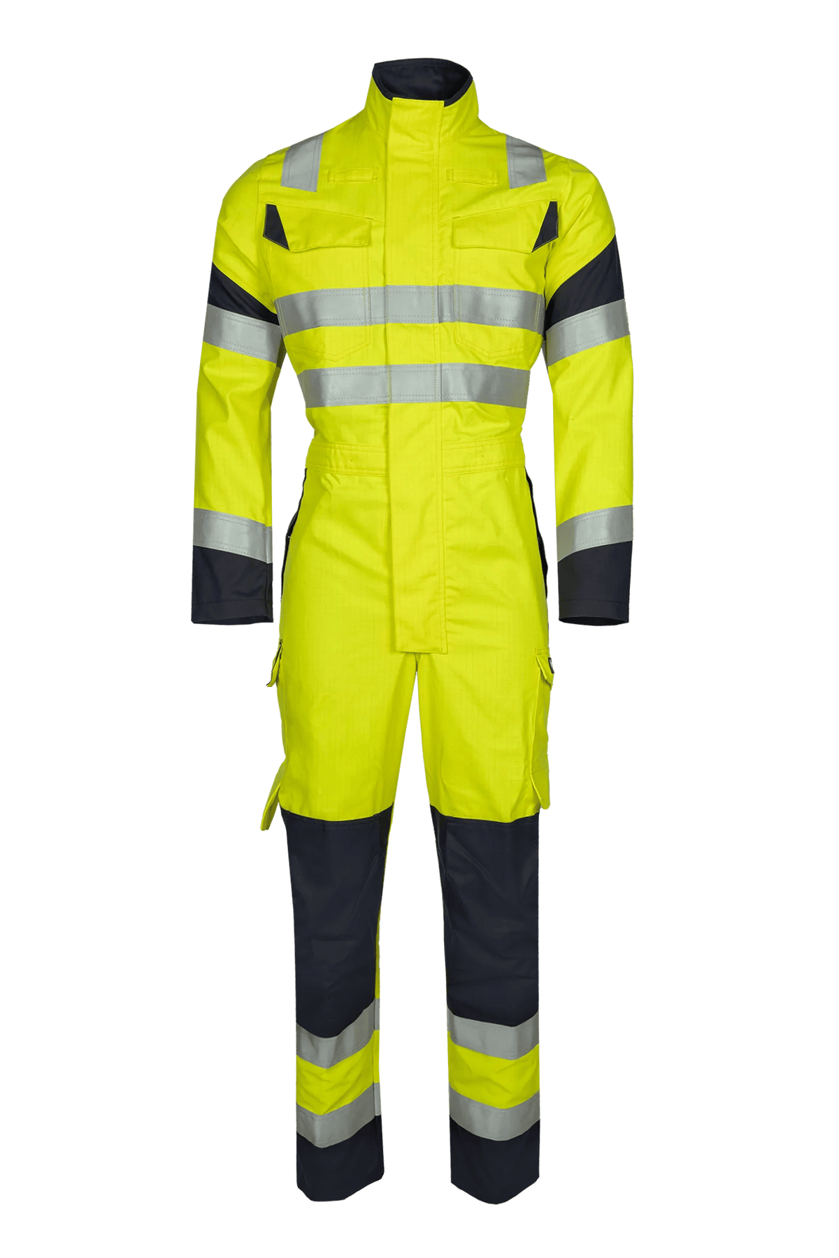 Sioen PRO Metis in High-vis yellow/Navy blue, front view