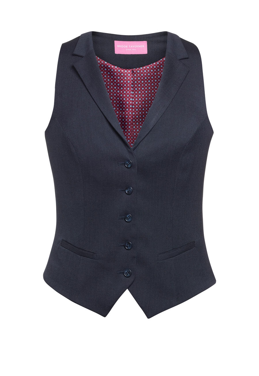 Brook Taverner Larissa Waistcoat in Navy, main product image