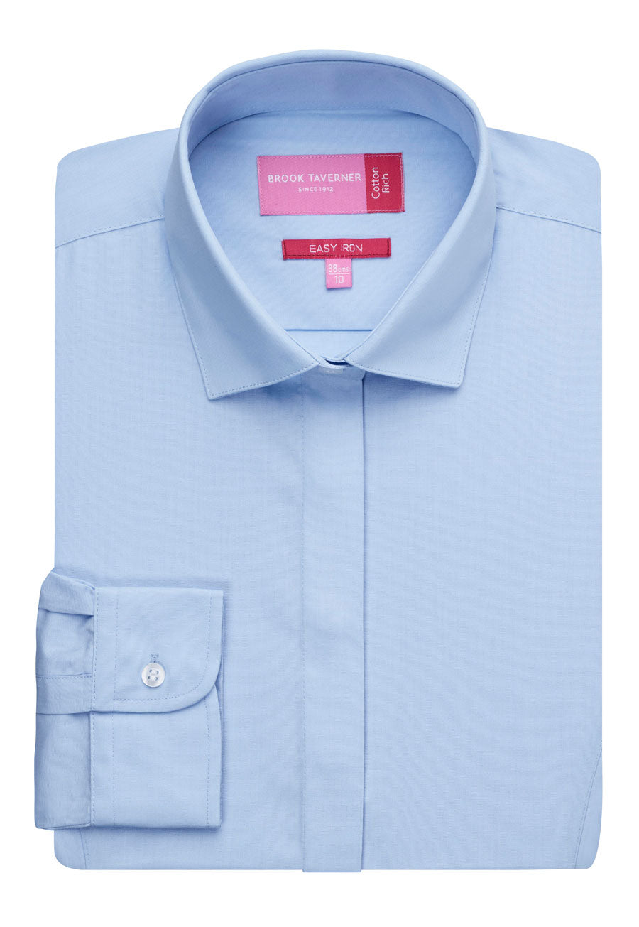 Brook Taverner Parma Blouse in Blue, image 2