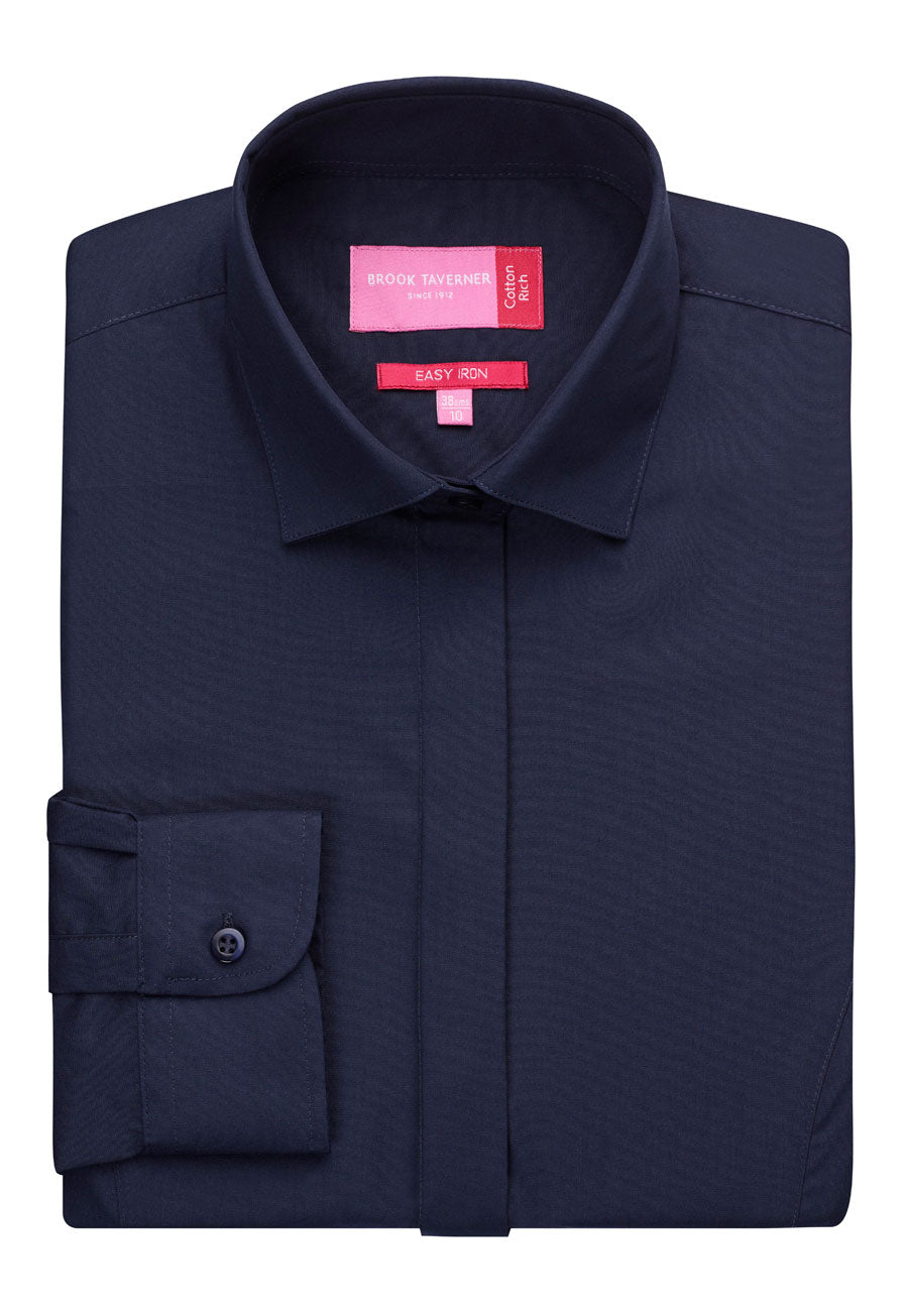 Brook Taverner Parma Blouse in Navy, image 4