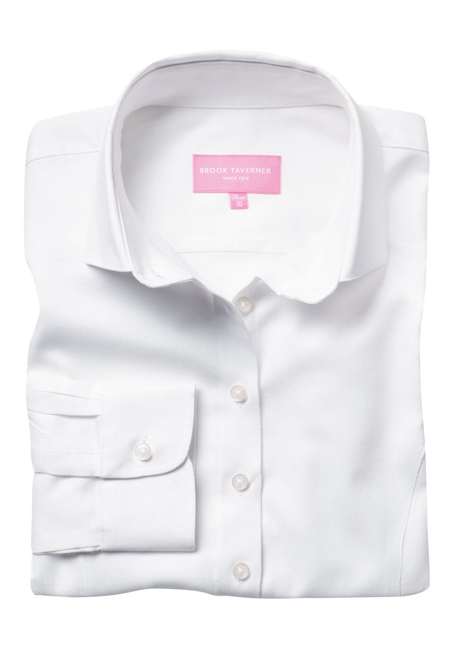 Brook Taverner Aspen Shirt in White, main product image