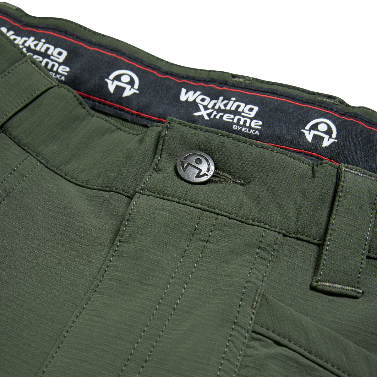 ELKA Rainwear Working Xtreme Recycled Workwear Trousers in Olive/Black
