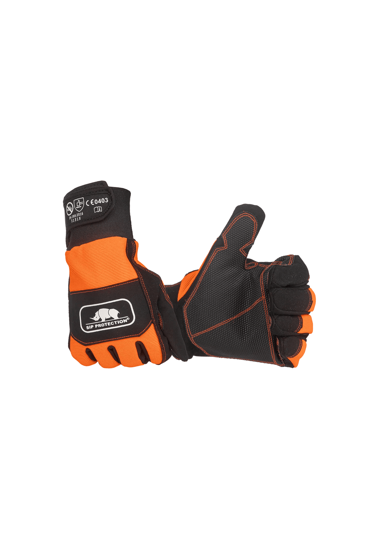 SIP Protection 2XD2 in Hi-Vis Orange/Black, front view