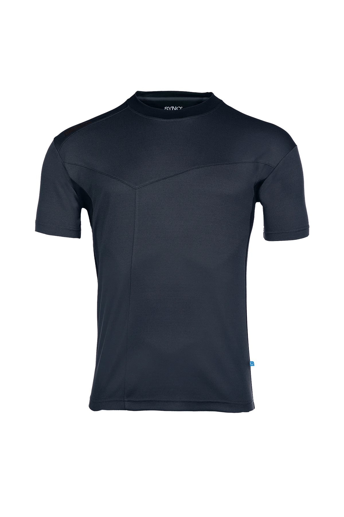 SYNQ Teequal in Navy blue, front view