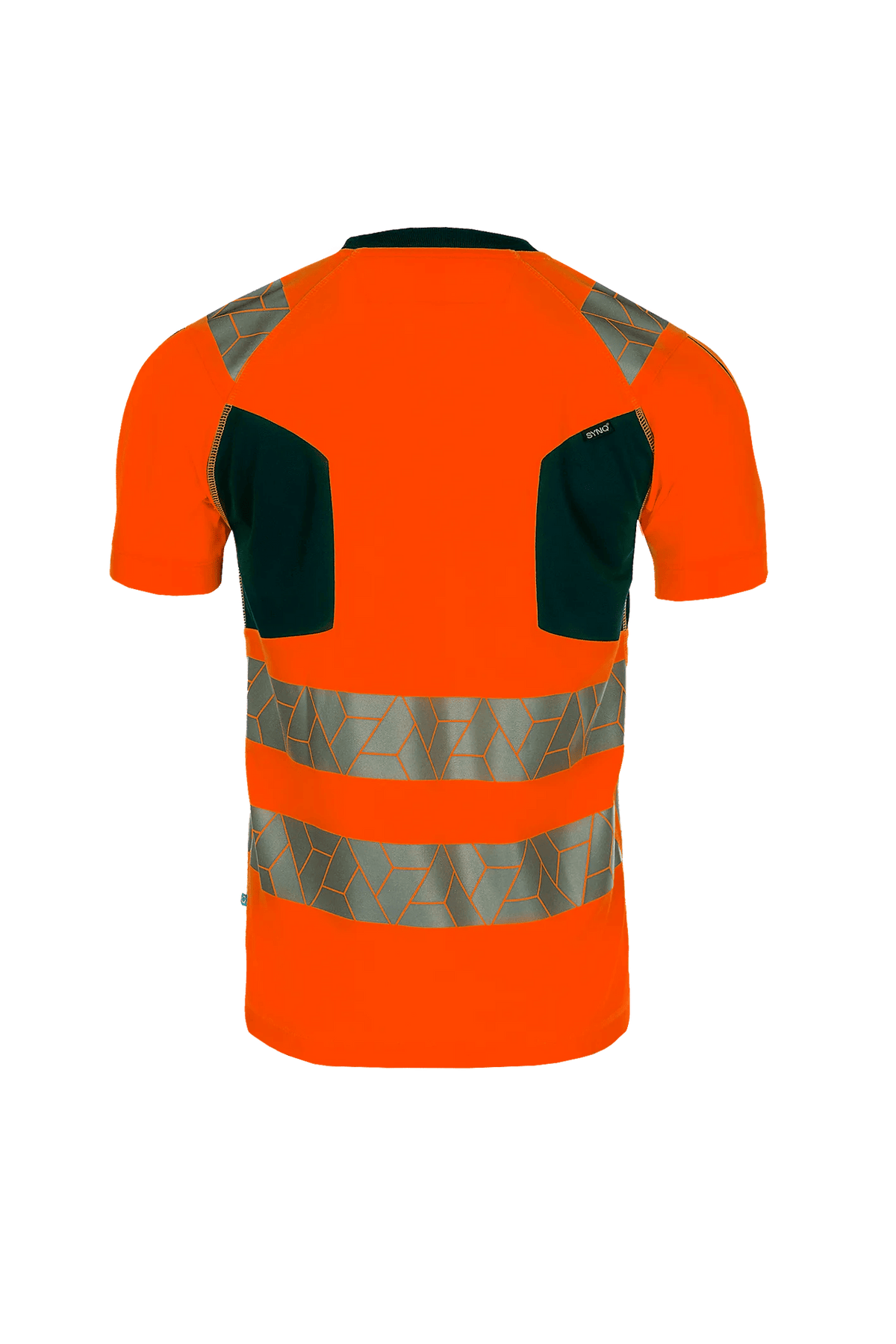 SYNQ Risingstar in High-vis orange/Navy blue, back view