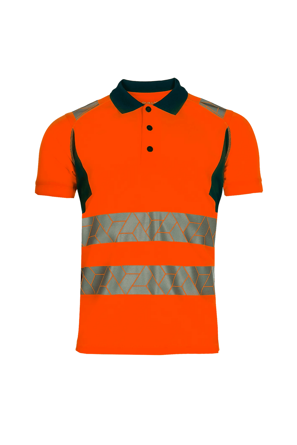 SYNQ Obvias in High-vis orange/Navy blue, front view