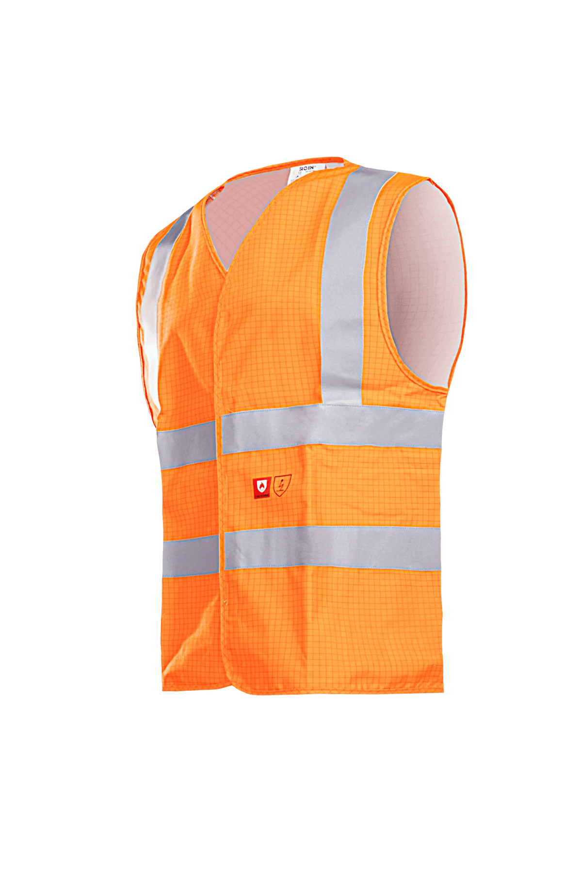 Sioen PRO Hellisan in High-vis orange, side view