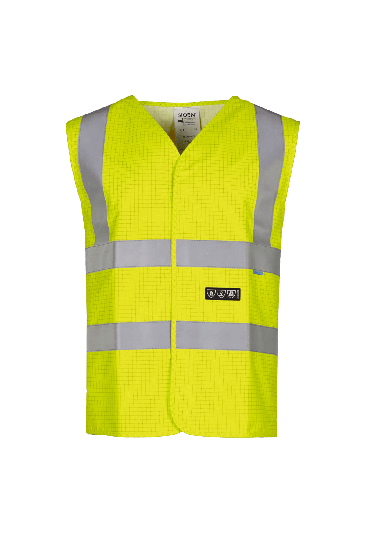 Sioen PRO Hellisan in High-vis yellow, front view