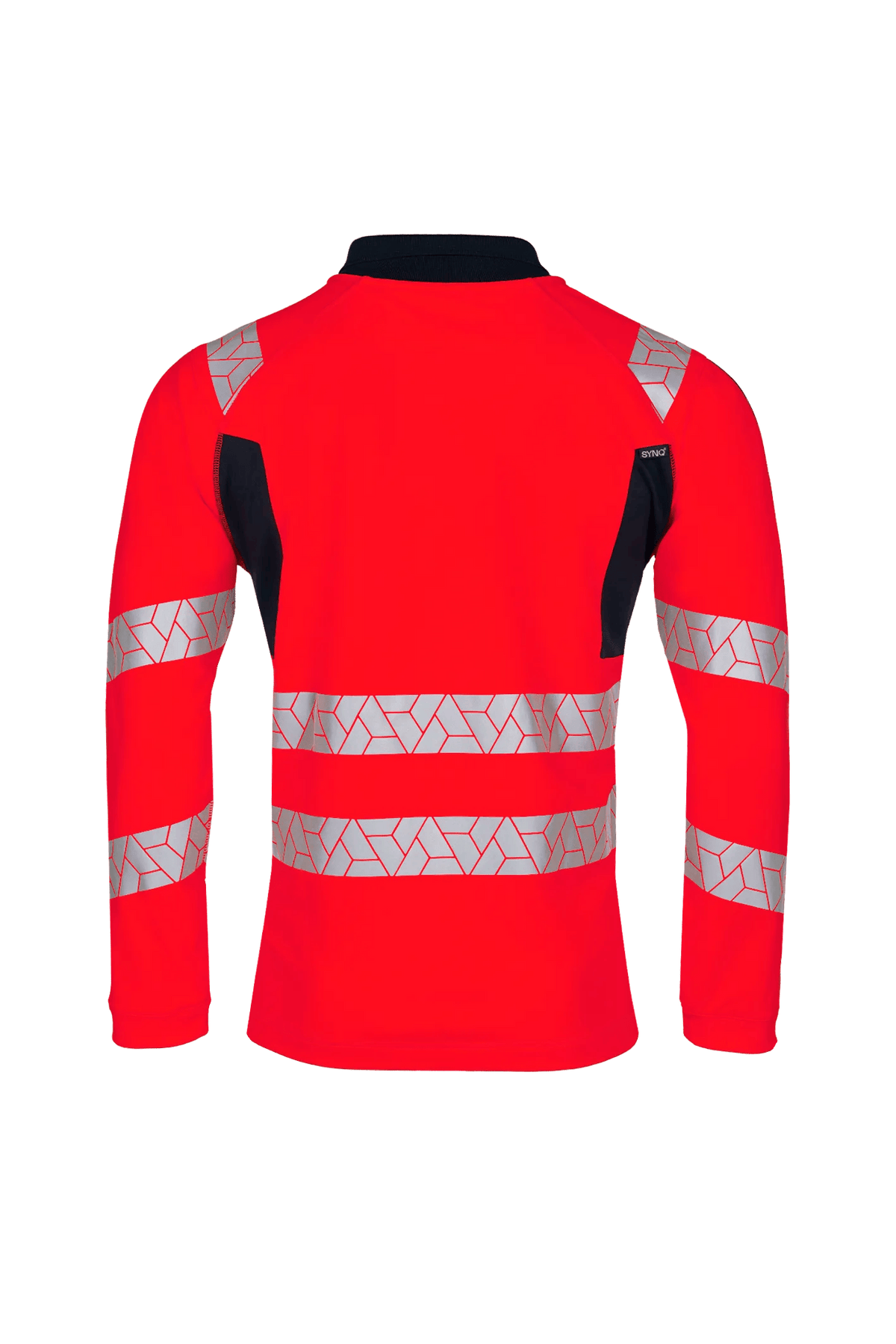 SYNQ Obvias Long in High-vis red/Black, back view