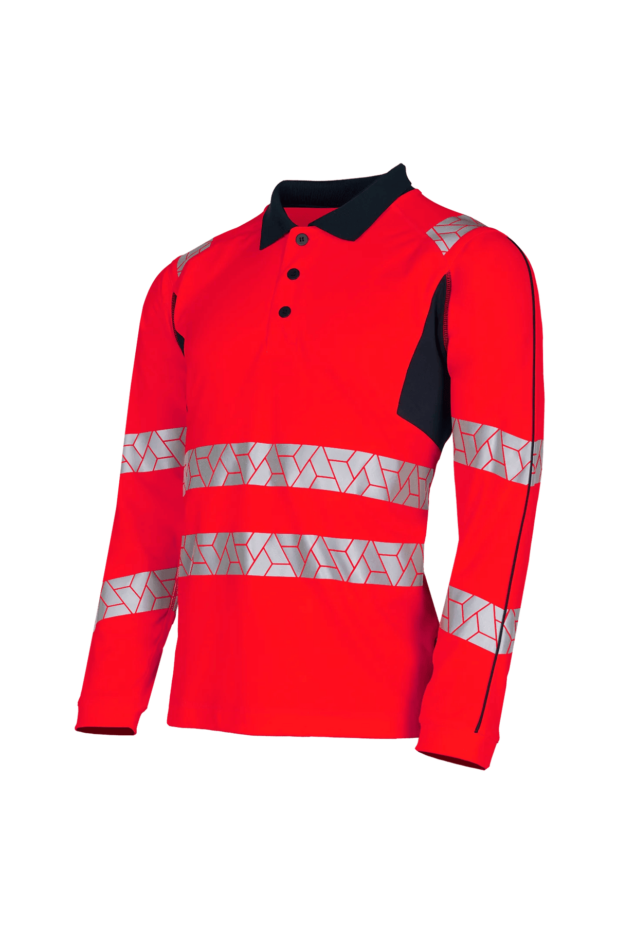 SYNQ Obvias Long in High-vis red/Black, side view