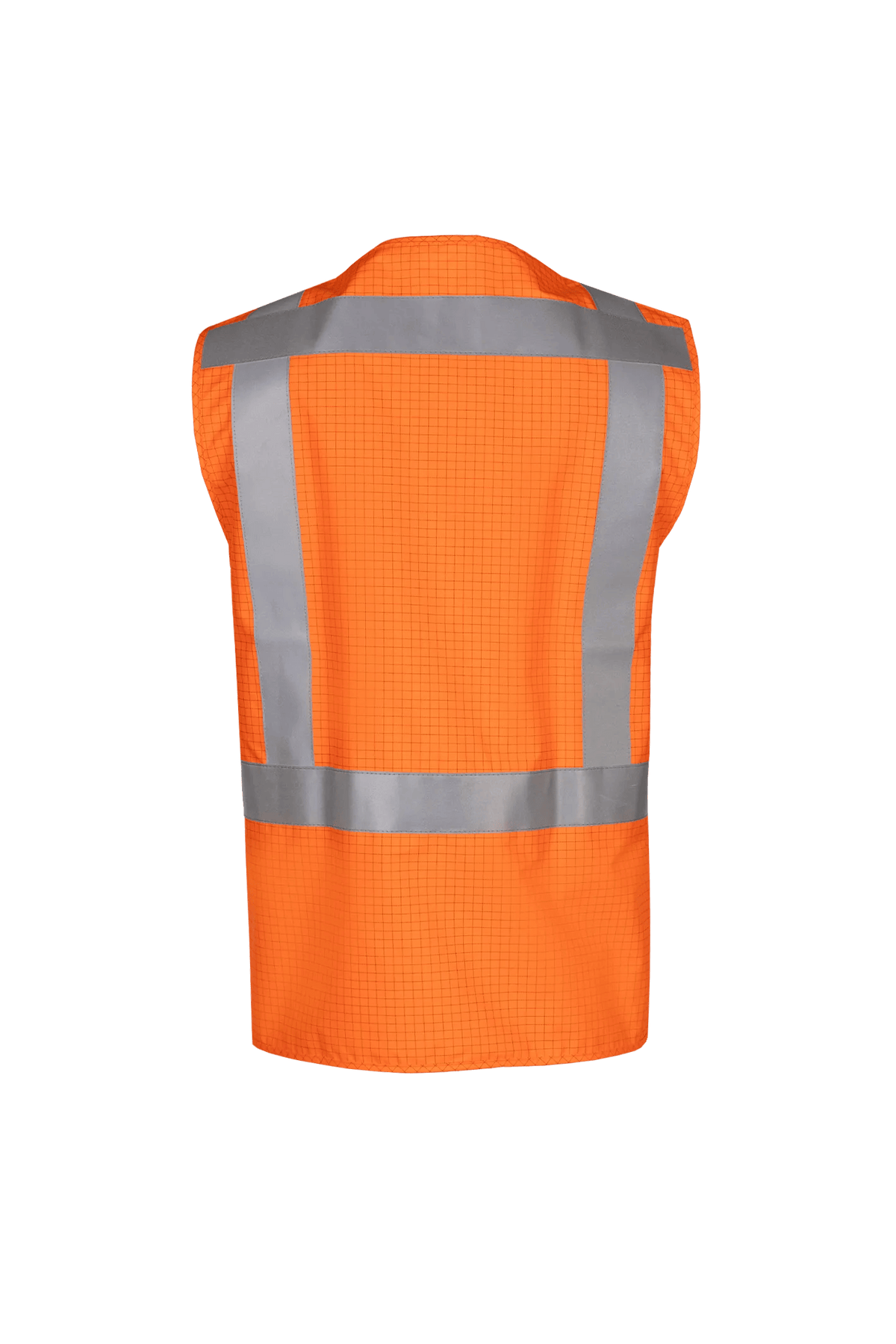 Sioen PRO Raufar in High-vis orange, back view