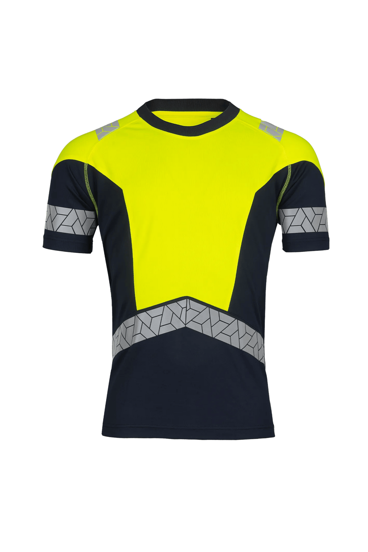 SYNQ Reesee AB in Navy blue/High-vis yellow, front view