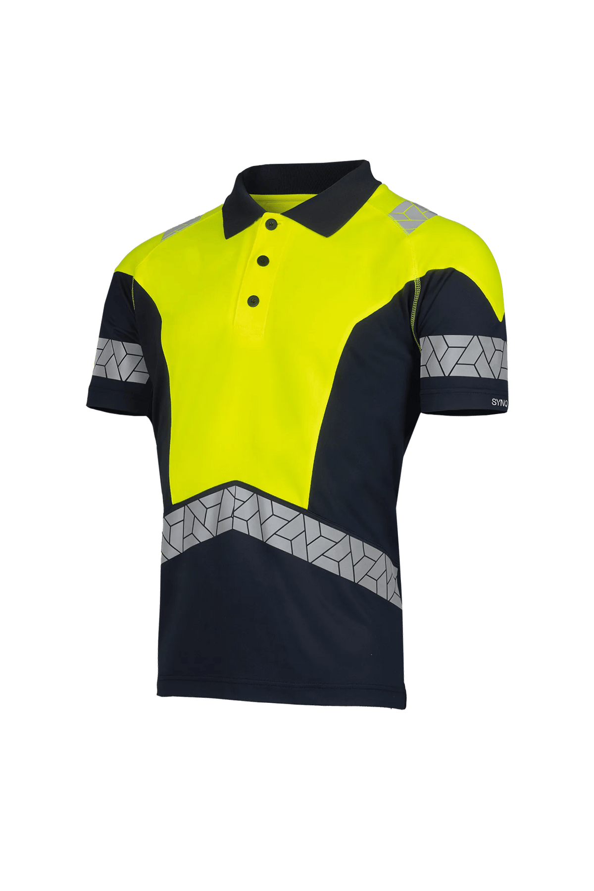 SYNQ Lousee AB in Navy blue/High-vis yellow, side view