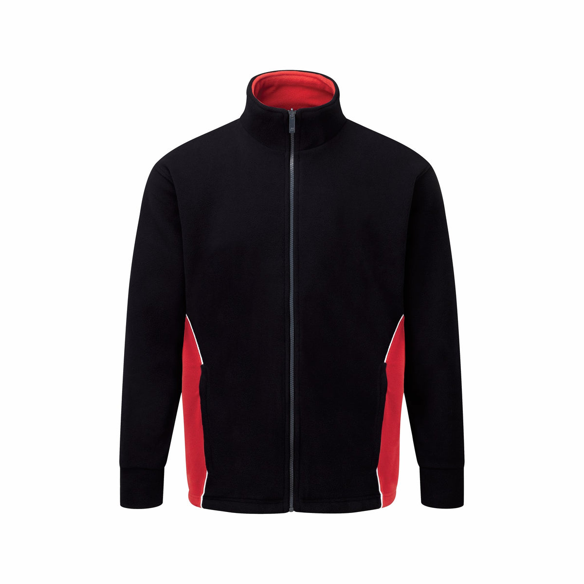 ØRN Silverswift Fleece – Black - Red – front