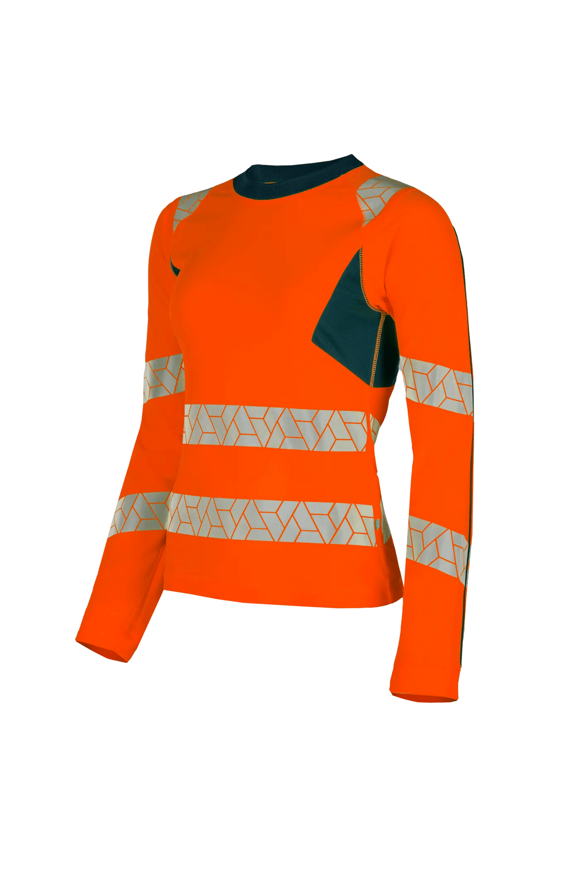 SYNQ Littup Women in High-vis orange/Navy blue, side view