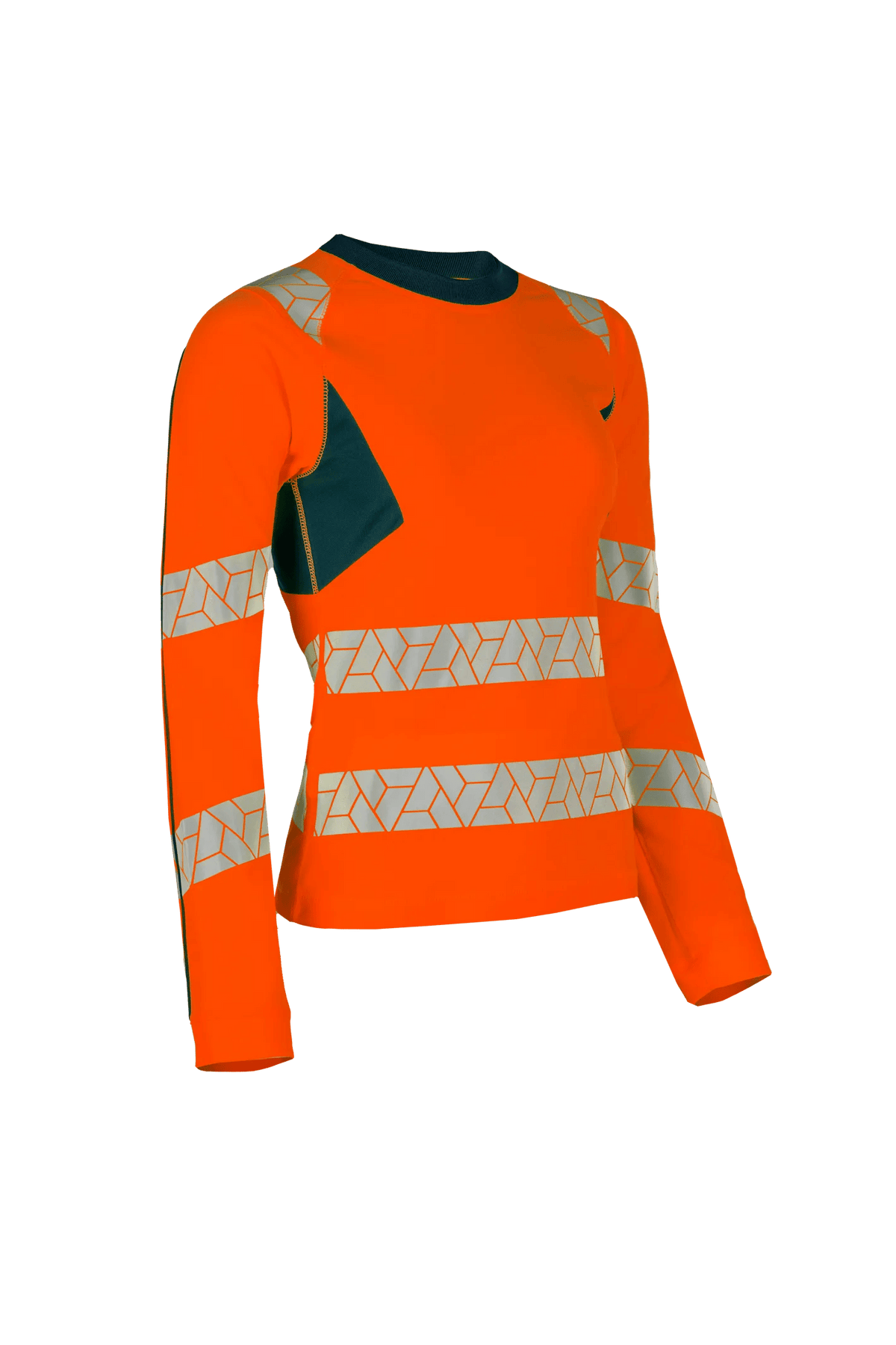 SYNQ Littup Women in High-vis orange/Navy blue, side view