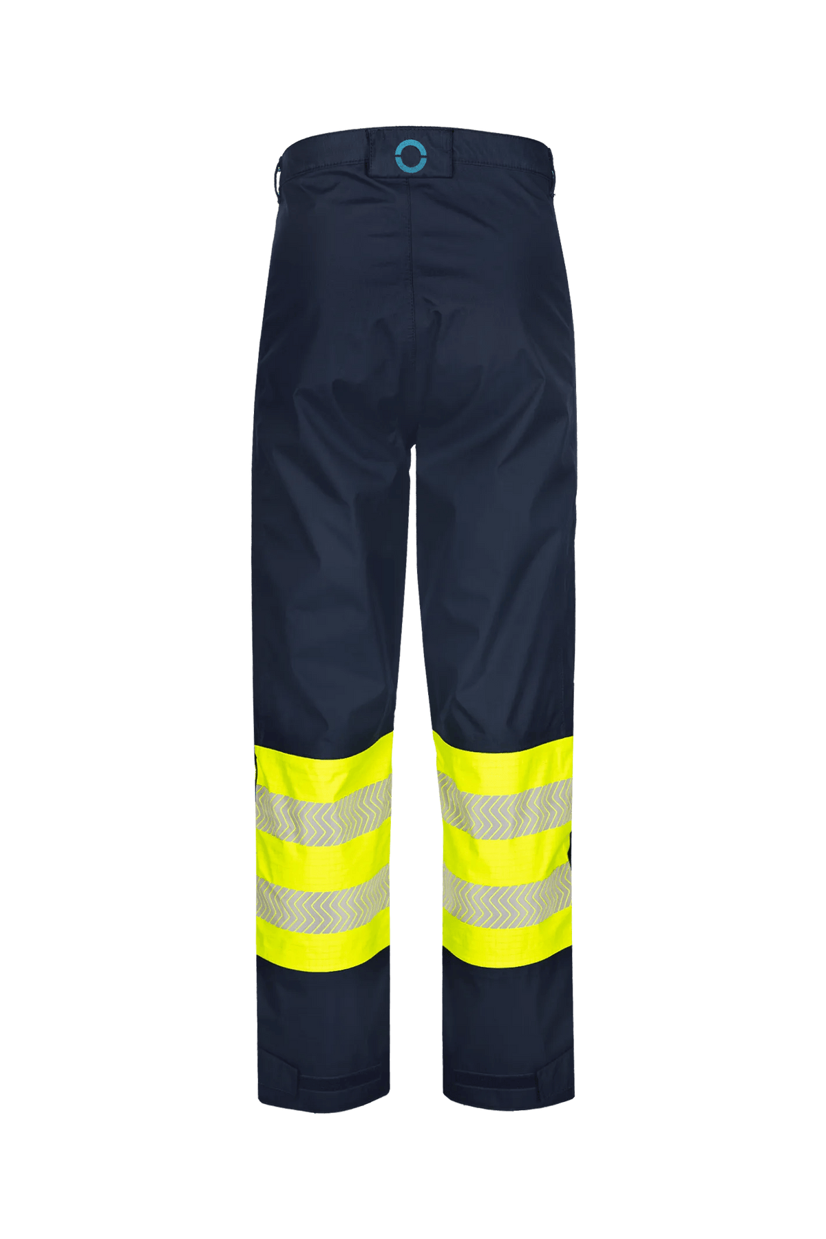 Sioen PRO Alvin in High-vis yellow/Navy blue, back view