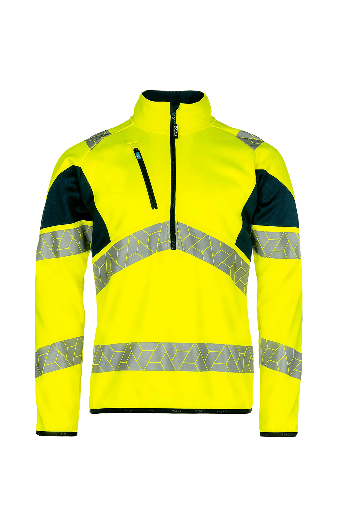 SYNQ Wellit in High-vis yellow/Navy blue, front view