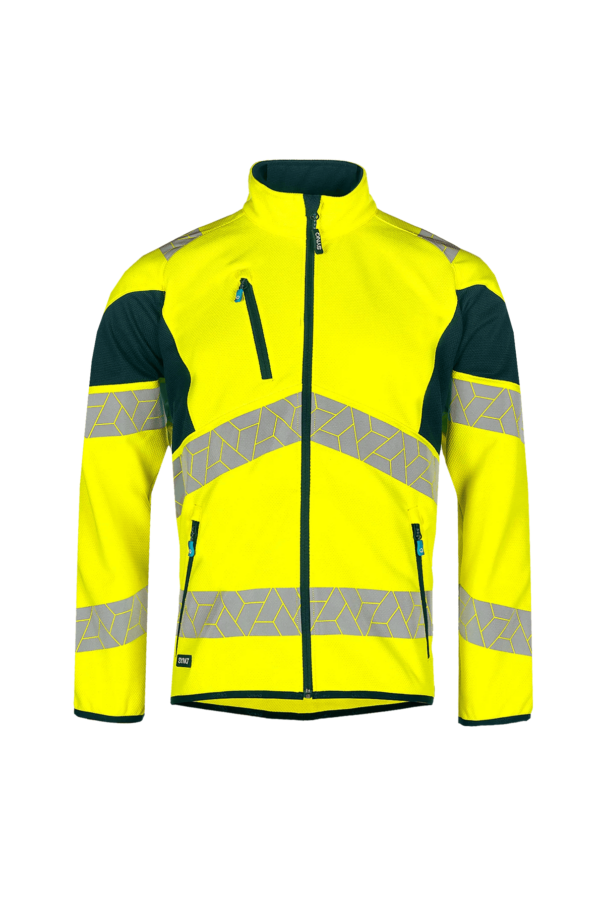 SYNQ Midlight in High-vis yellow/Navy blue, front view