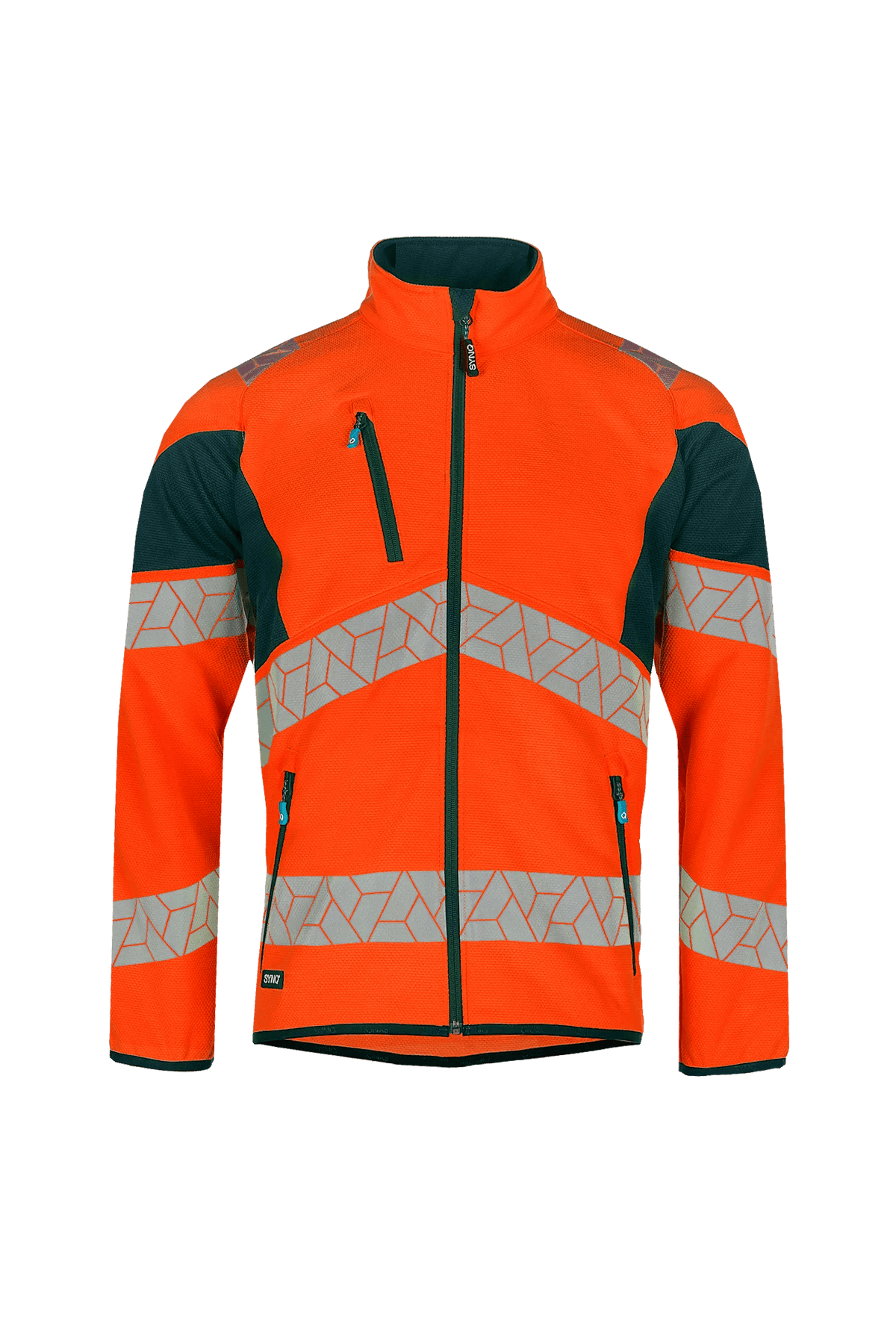 SYNQ Midlight in High-vis orange/Navy blue, front view
