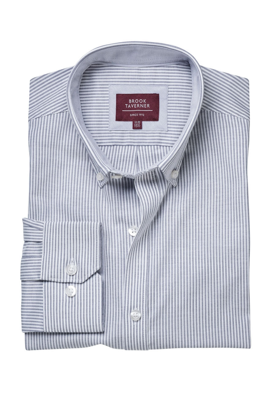 Brook Taverner Lawrence Shirt in Grey, image 8
