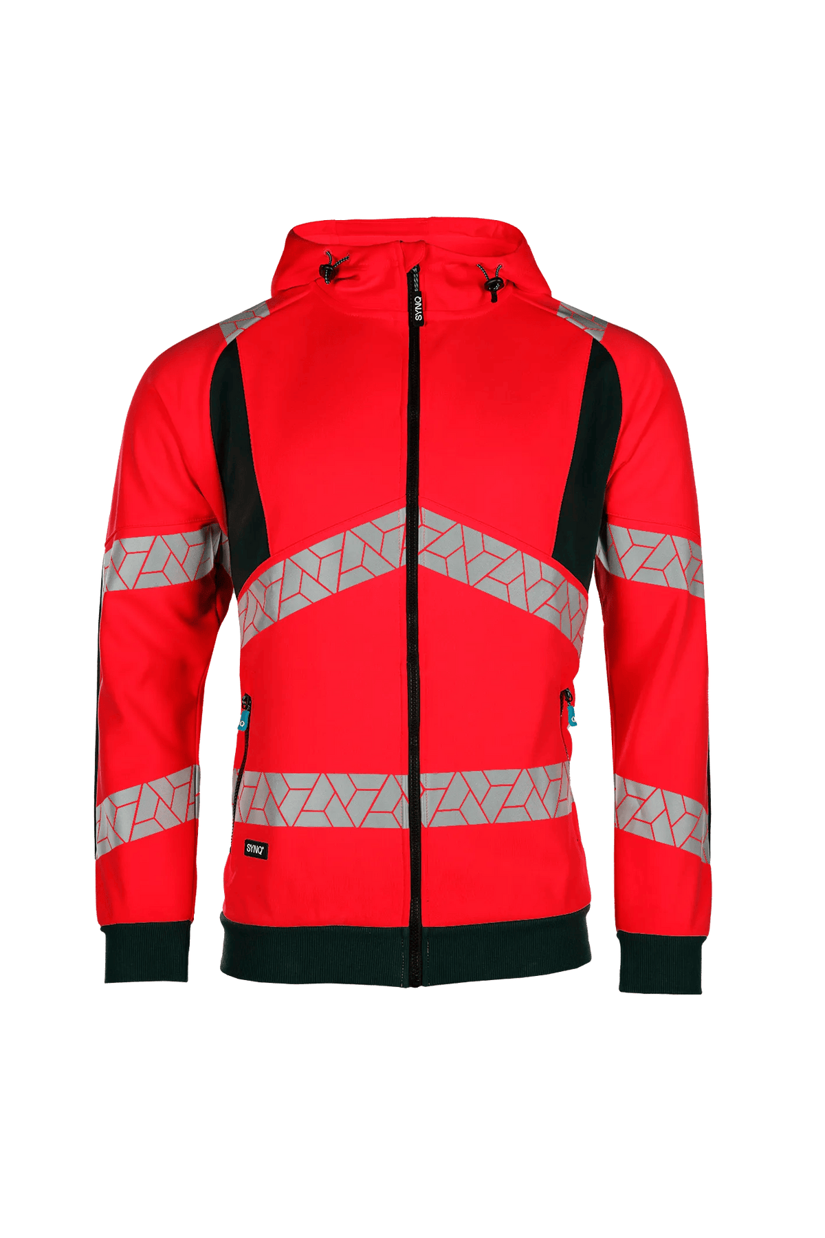 SYNQ Highlight in High-vis red/Black, front view