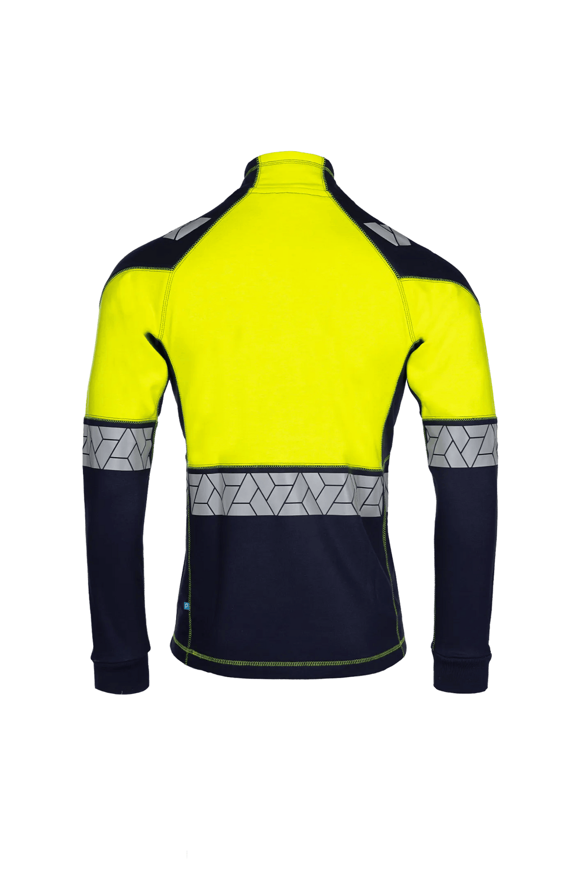 Sioen PRO Neko in Navy blue/High-vis yellow, back view