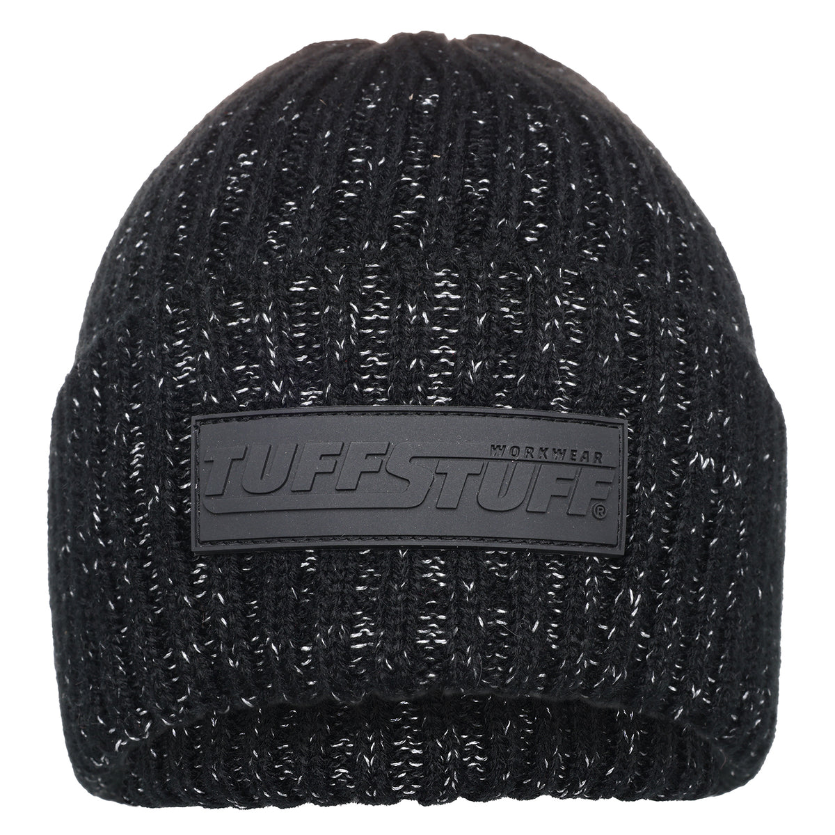 Tuffstuff 417 Logo Knit Beanie in Black, image 2
