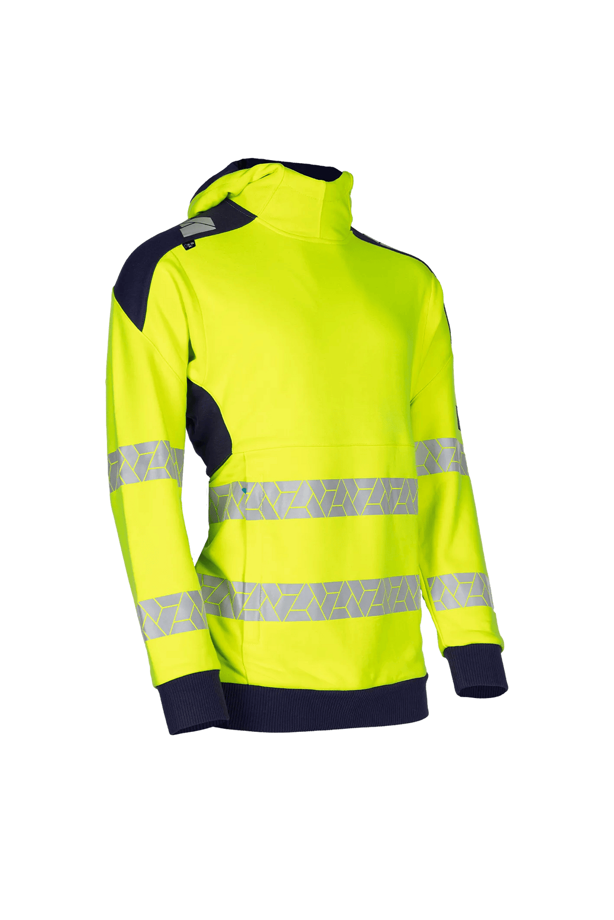 Sioen PRO Klimker in High-vis yellow/Navy blue, side view