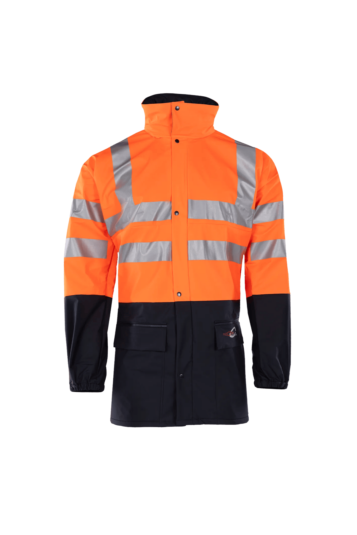 Sioen Carmaux in High-vis orange/Navy blue, front view