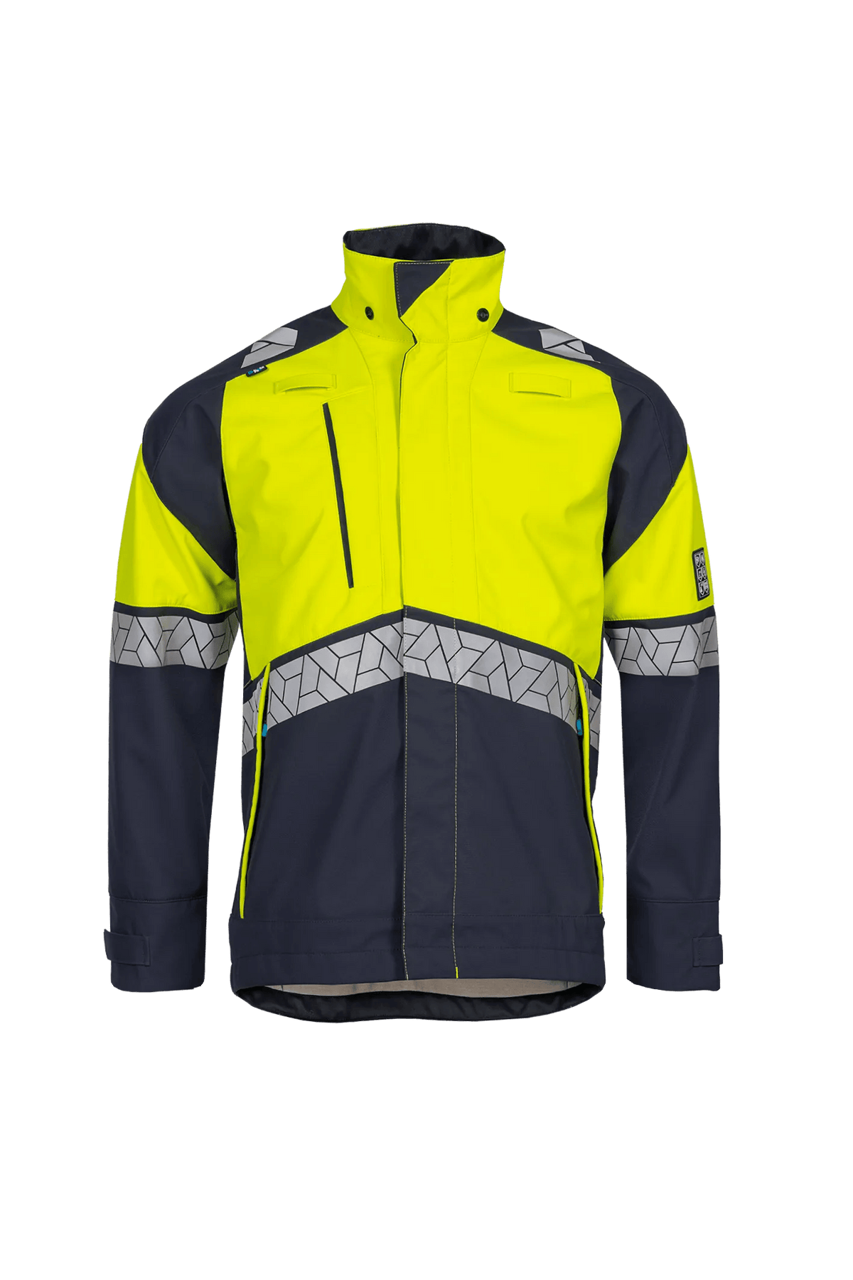 Sioen PRO Pagonis in Navy blue/High-vis yellow, front view