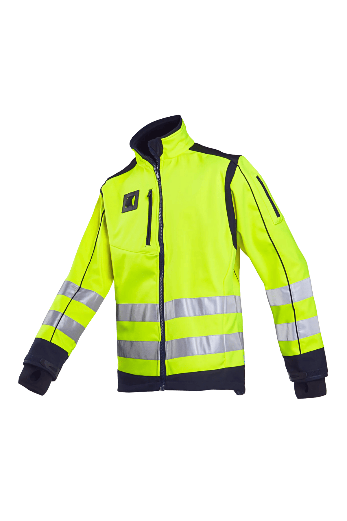 Sioen Walney in High-vis yellow/Blue, side view
