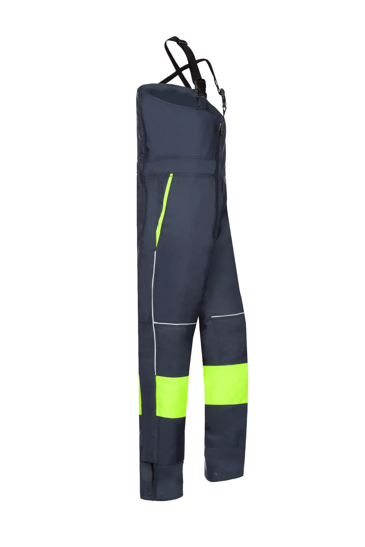 Sioen Arbus in High-vis yellow/Navy blue, side view