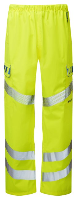 Pulsar Yellow Hi-Vis Softshell + Trouser Pack - Pulsar EVO101-R 3-Layer Overtrousers yellow front