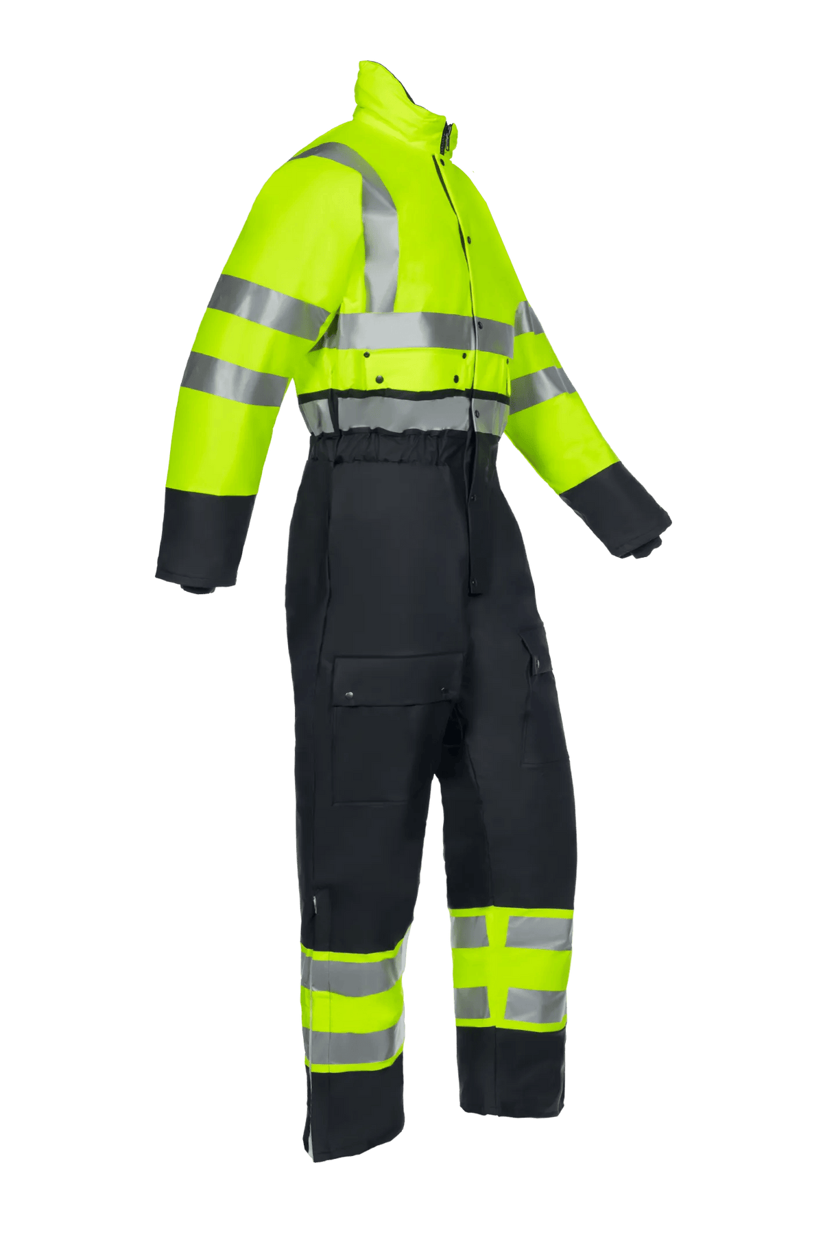 Sioen Rabaul in High-vis yellow/Navy blue, side view