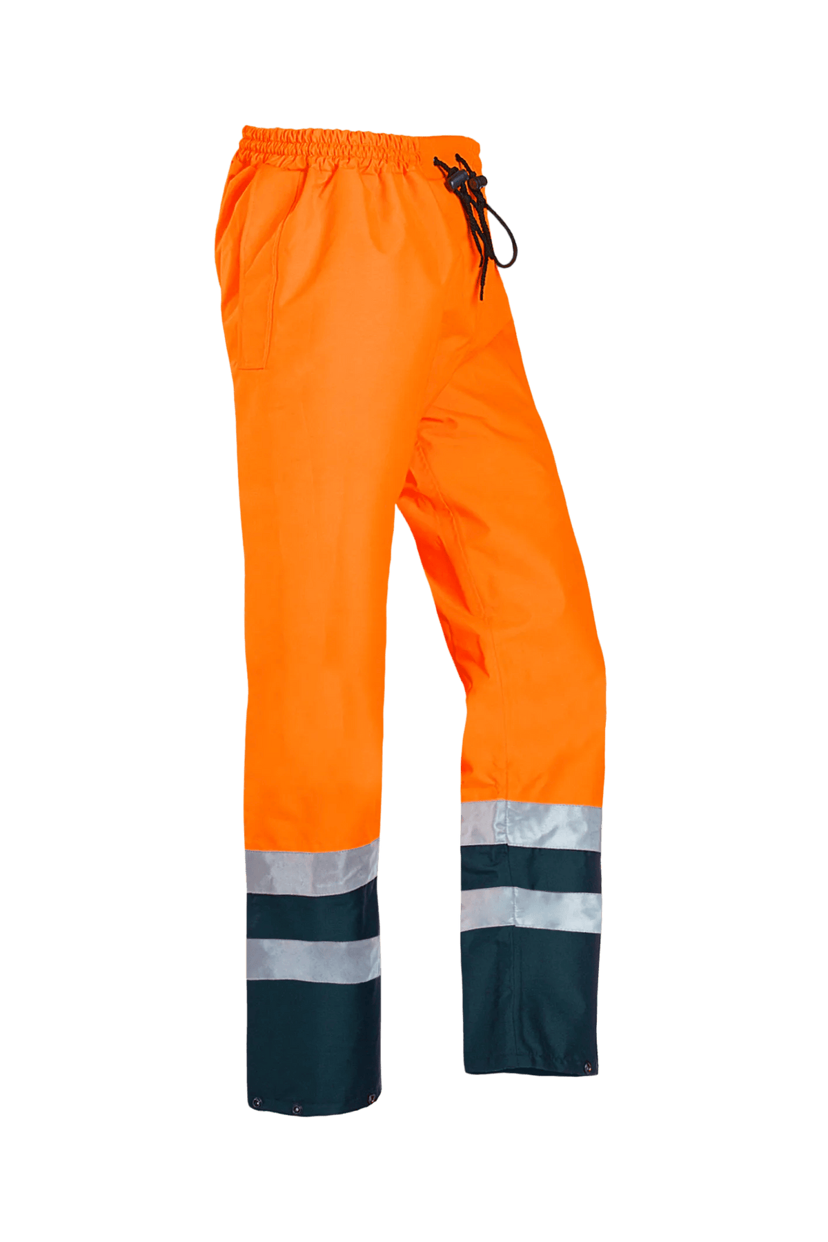 Sioen Tarviso in High-vis orange/Navy blue, side view