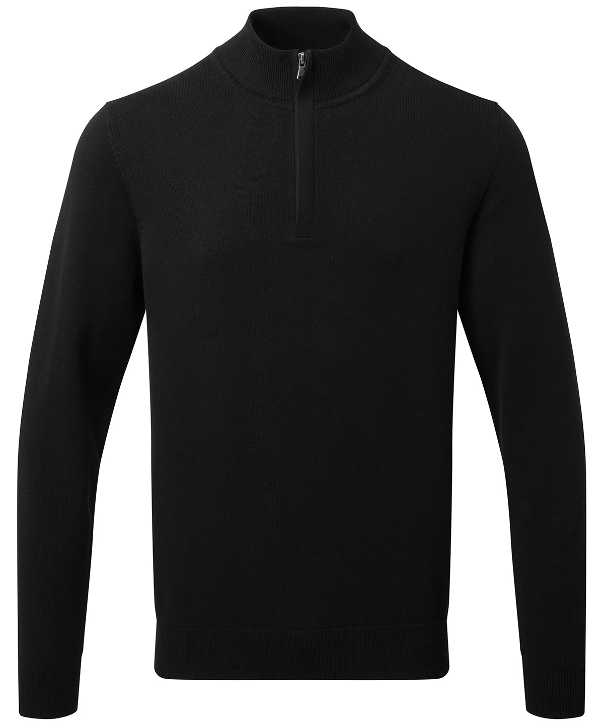 Asquith & Fox Men's cotton blend ¼ zip sweater, image 3