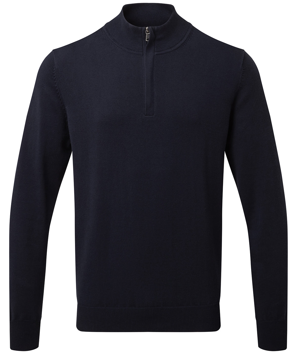 Asquith & Fox Men's cotton blend ¼ zip sweater, image 5