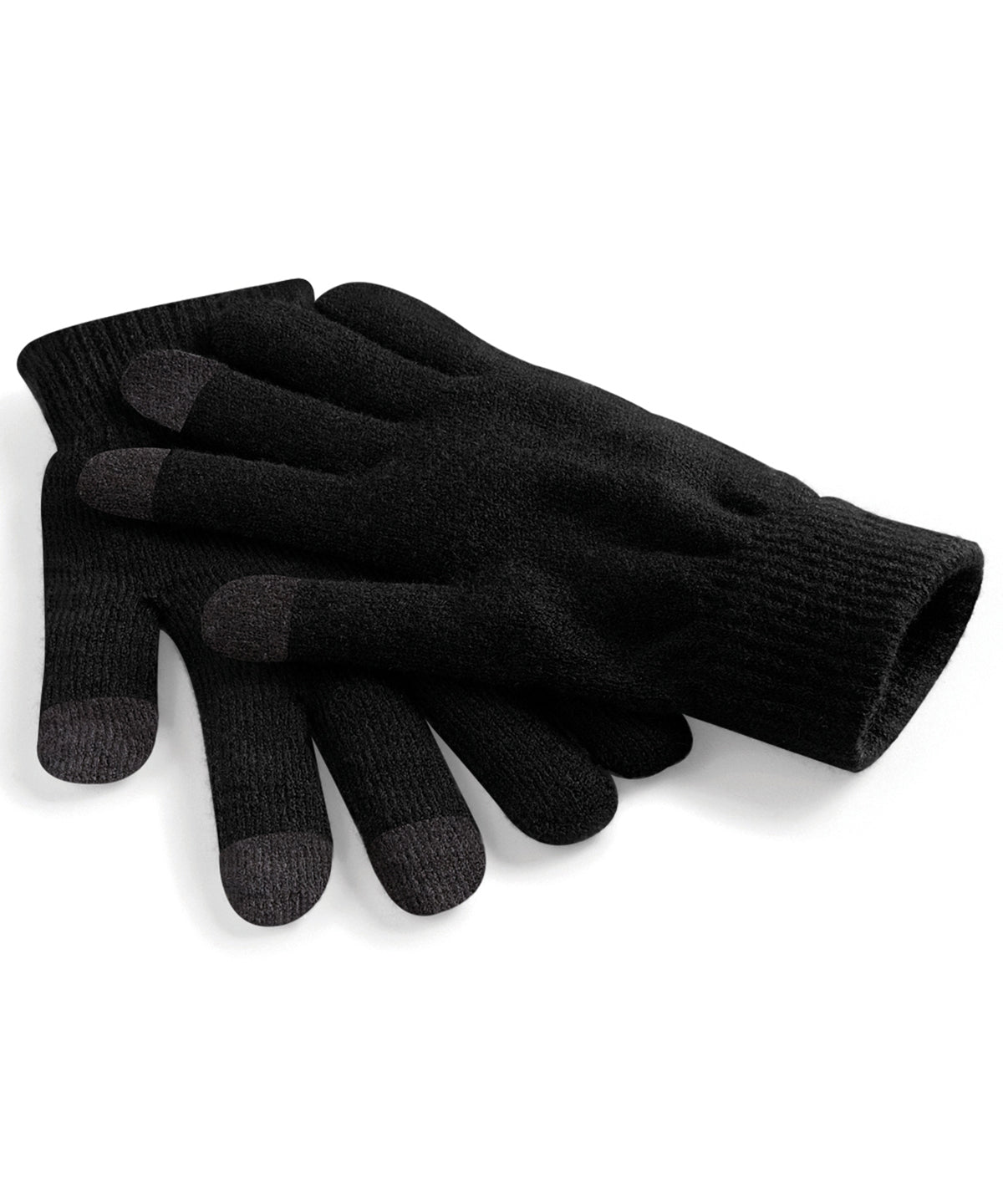 Beechfield Touchscreen smart gloves in Black, image 2