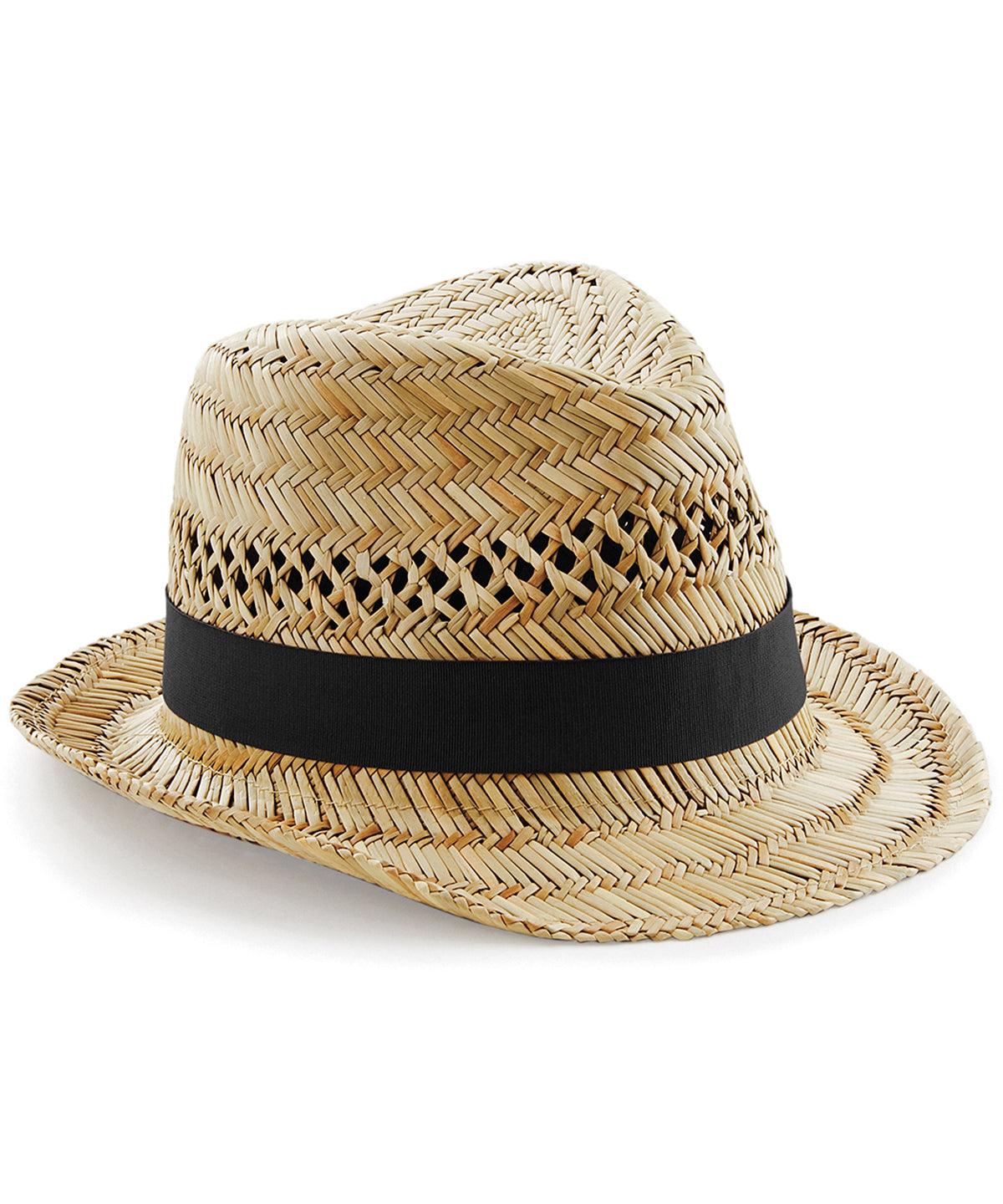 Beechfield Straw summer trilby in Natural, image 2