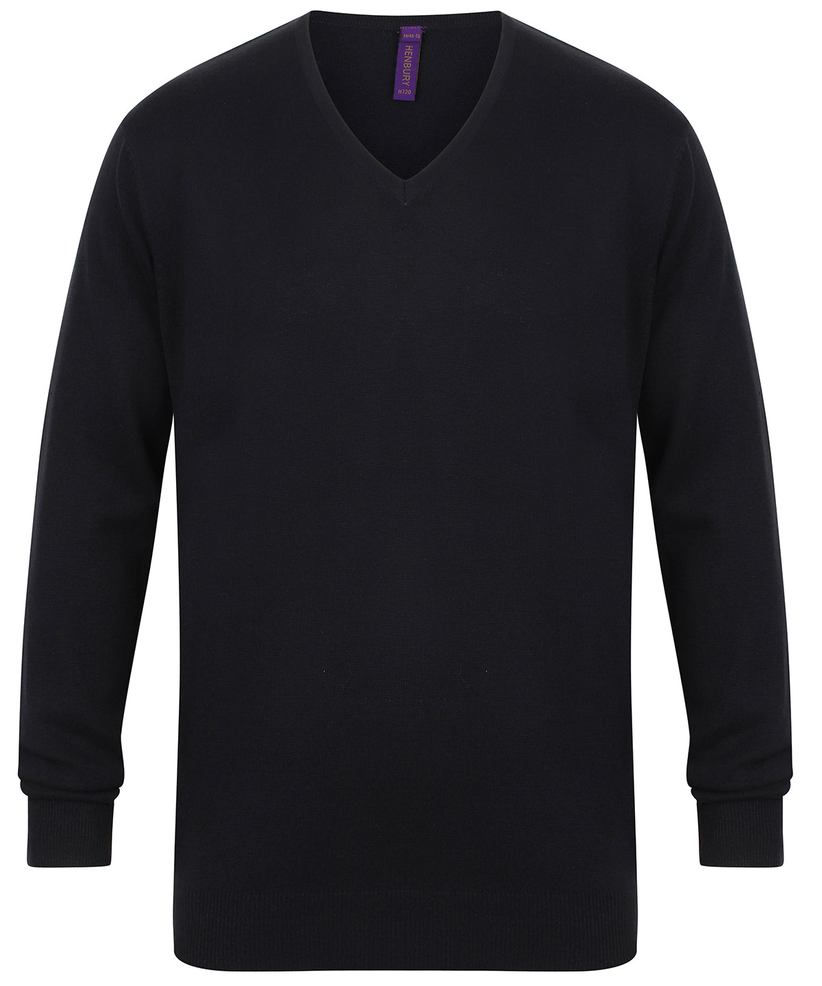 Henbury 12 gauge v-neck jumper, image 4