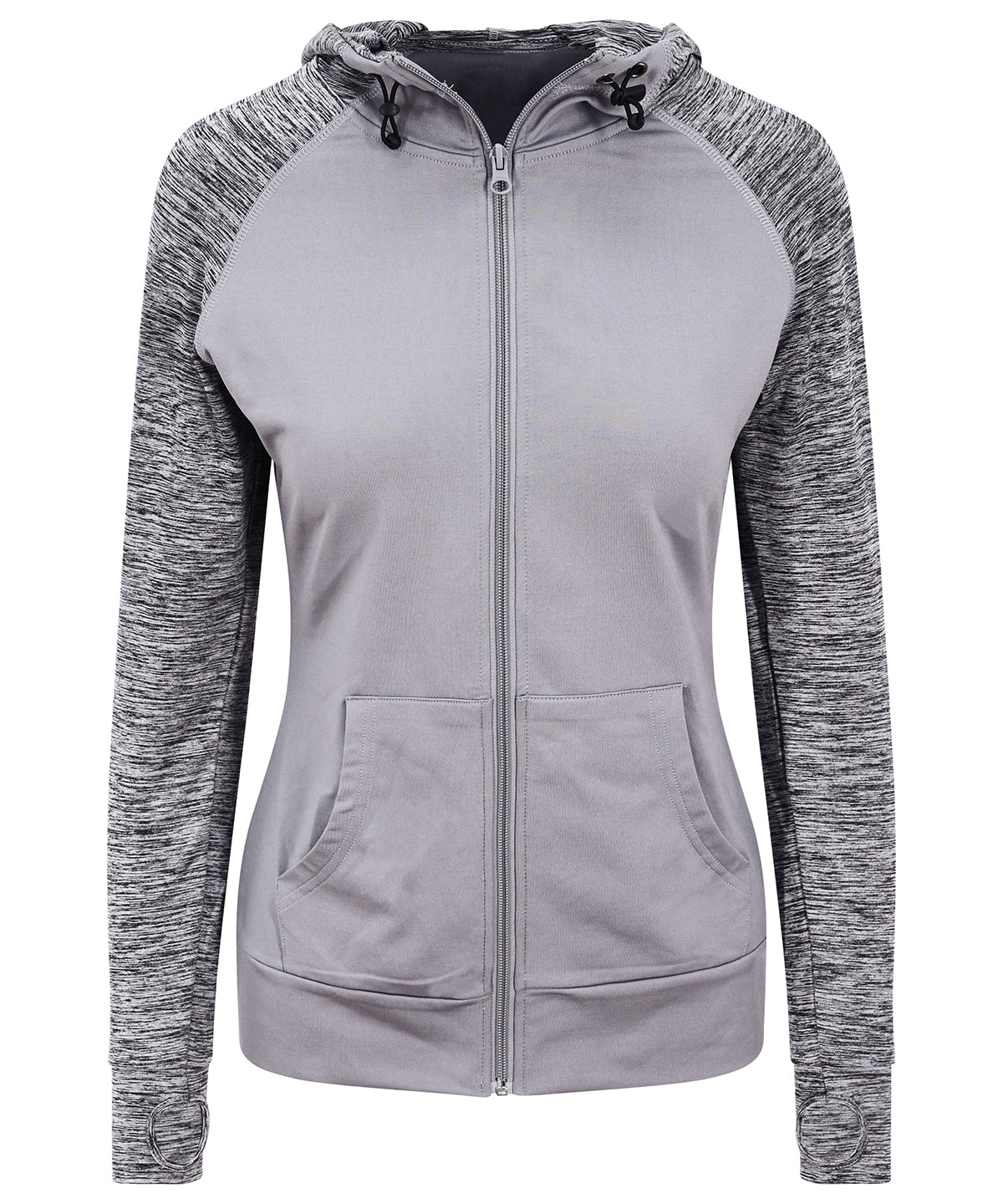 AWDis Just Cool Women's cool contrast zoodie, image 3