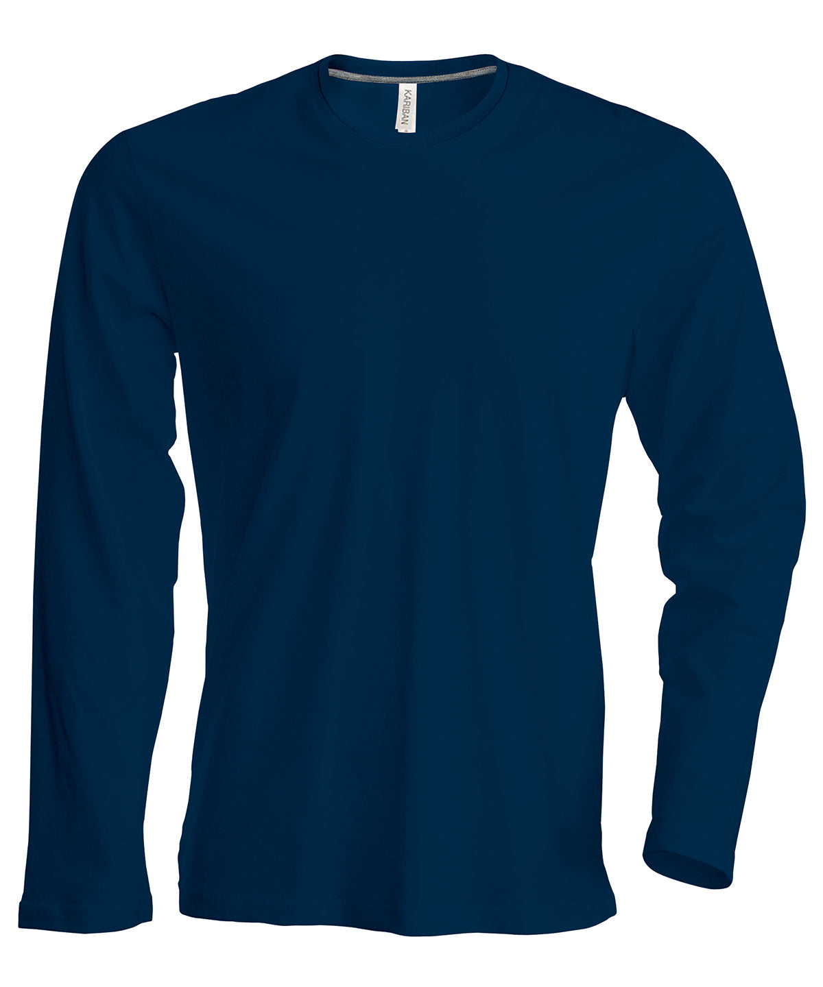 Kariban Men's long-sleeved crew neck T-shirt, image 5