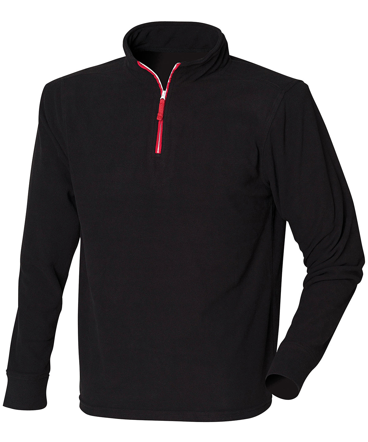 Finden & Hales ¼ zip long sleeve fleece piped, image 2