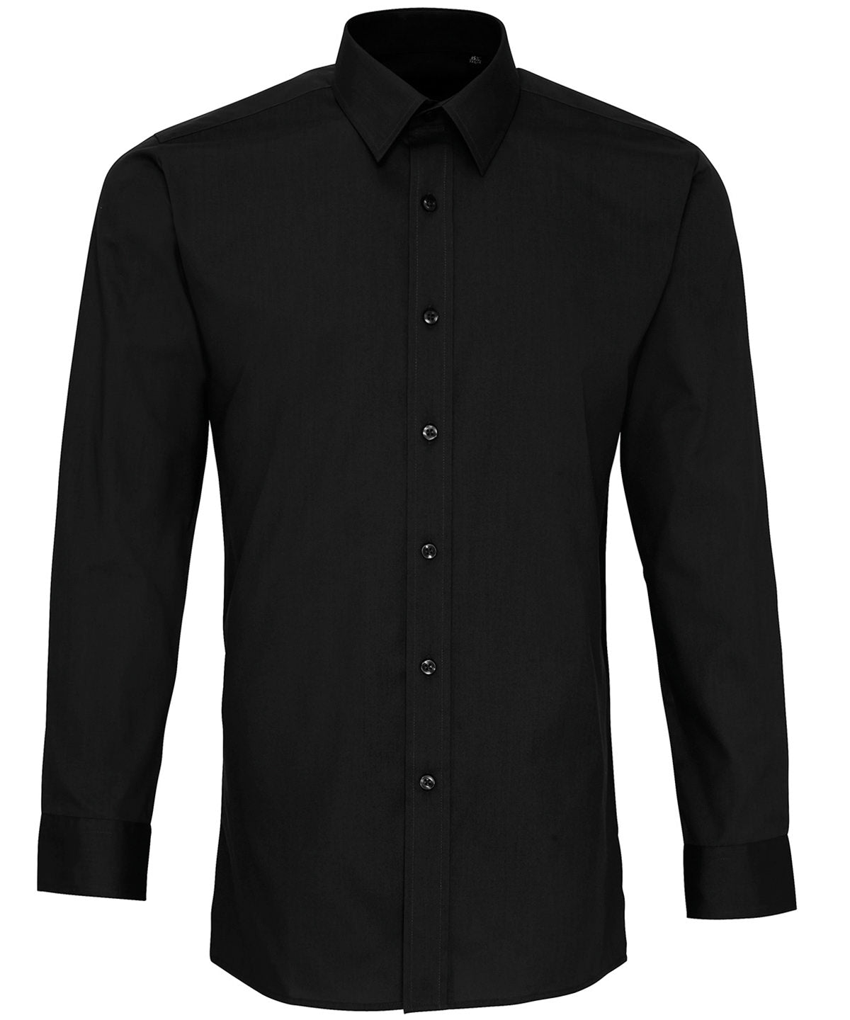 Premier Poplin fitted long sleeve shirt, image 2