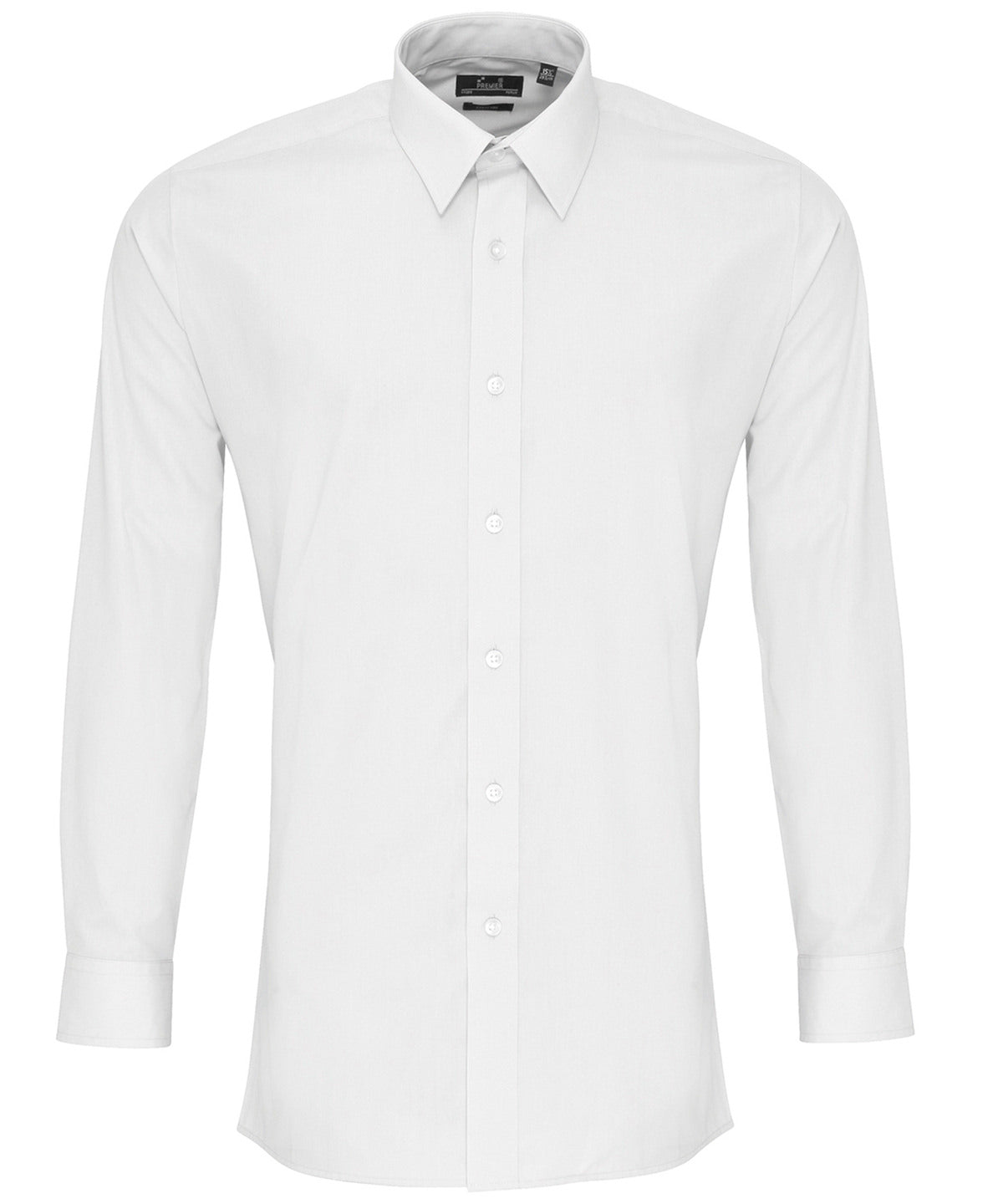 Premier Poplin fitted long sleeve shirt, image 3